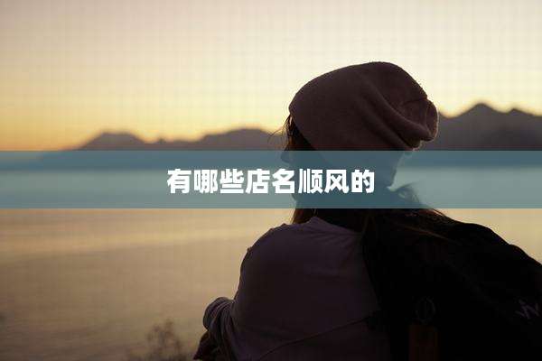 有哪些店名顺风的