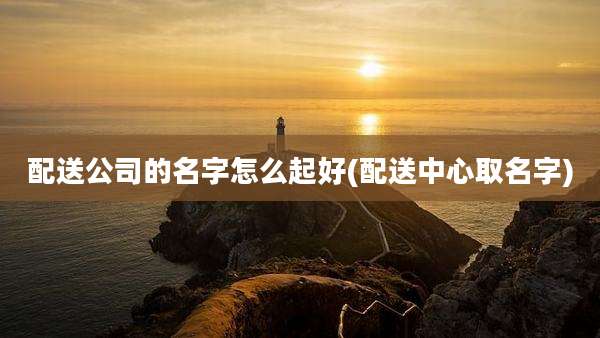 配送公司的名字怎么起好(配送中心取名字)