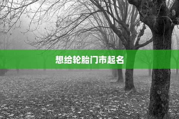 想给轮胎门市起名