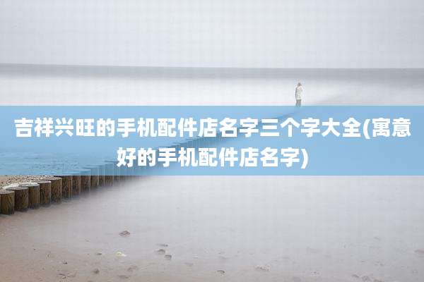 吉祥兴旺的手机配件店名字三个字大全(寓意好的手机配件店名字)