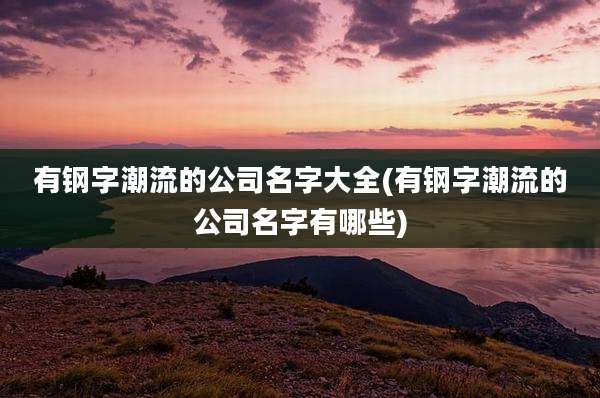有钢字潮流的公司名字大全(有钢字潮流的公司名字有哪些)