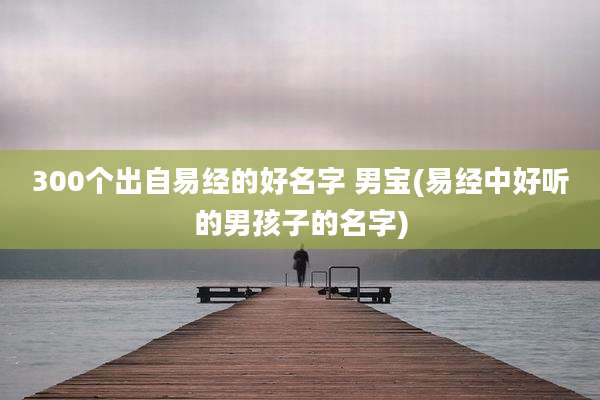 300个出自易经的好名字 男宝(易经中好听的男孩子的名字)