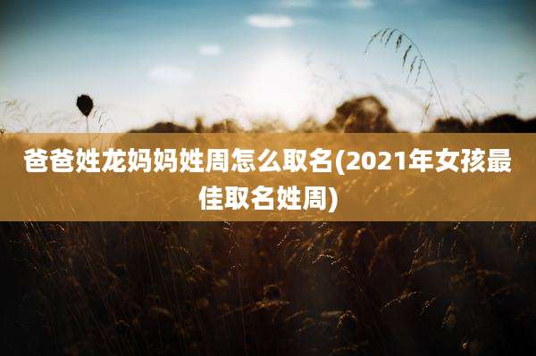 爸爸姓龙妈妈姓周怎么取名(2021年女孩最佳取名姓周)