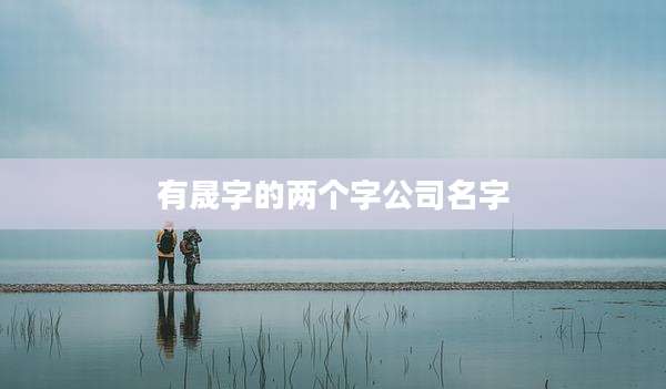 有晟字的两个字公司名字