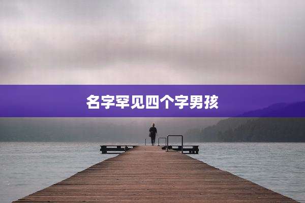 名字罕见四个字男孩