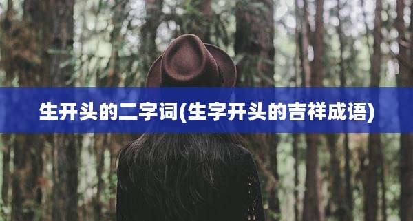 生开头的二字词(生字开头的吉祥成语)