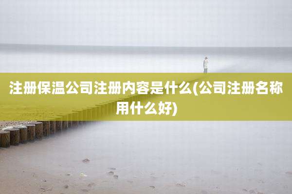 注册保温公司注册内容是什么(公司注册名称用什么好)