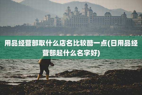 用品经营部取什么店名比较酷一点(日用品经营部起什么名字好)
