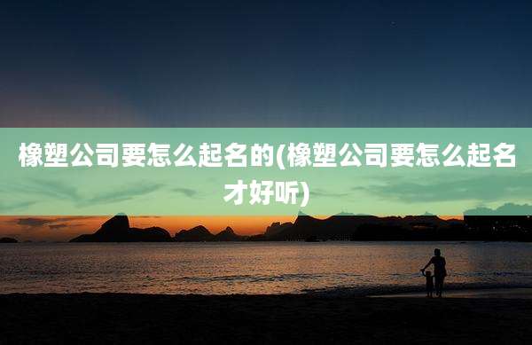 橡塑公司要怎么起名的(橡塑公司要怎么起名才好听)