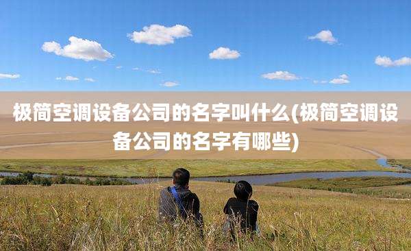 极简空调设备公司的名字叫什么(极简空调设备公司的名字有哪些)