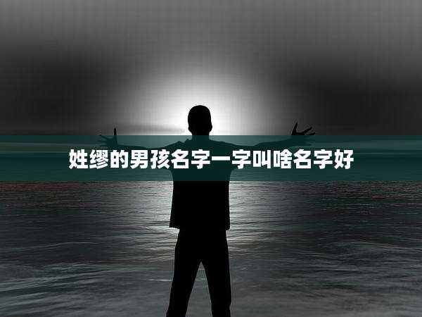姓缪的男孩名字一字叫啥名字好