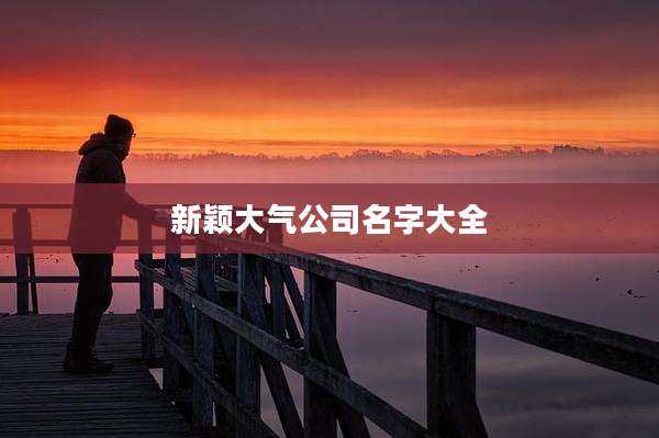 新颖大气公司名字大全