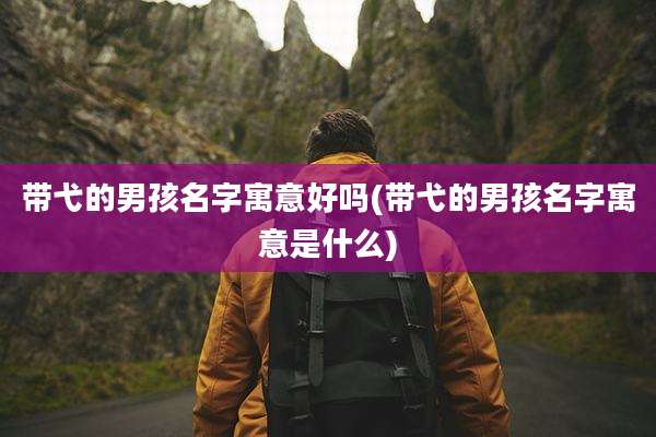 带弋的男孩名字寓意好吗(带弋的男孩名字寓意是什么)