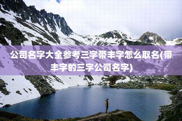 公司名字大全参考三字带丰字怎么取名(带丰字的三字公司名字)