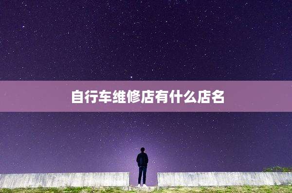 自行车维修店有什么店名