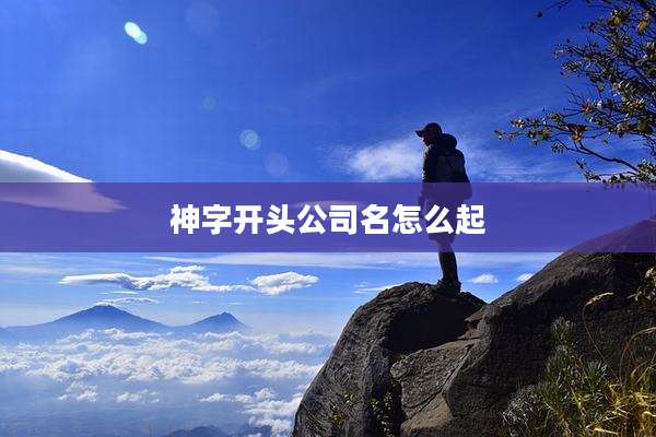 神字开头公司名怎么起