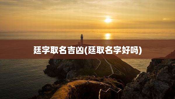 廷字取名吉凶(廷取名字好吗)