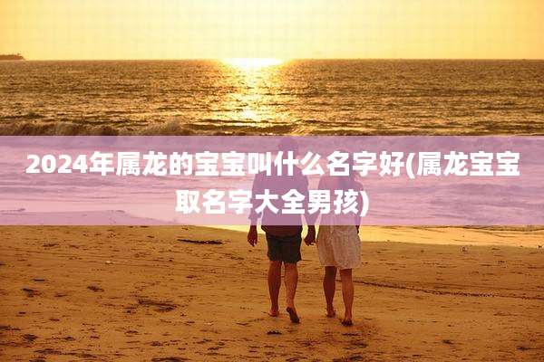 2024年属龙的宝宝叫什么名字好(属龙宝宝取名字大全男孩)