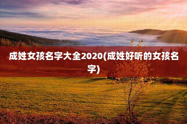 成姓女孩名字大全2020(成姓好听的女孩名字)