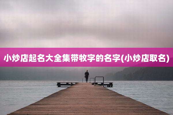 小炒店起名大全集带牧字的名字(小炒店取名)