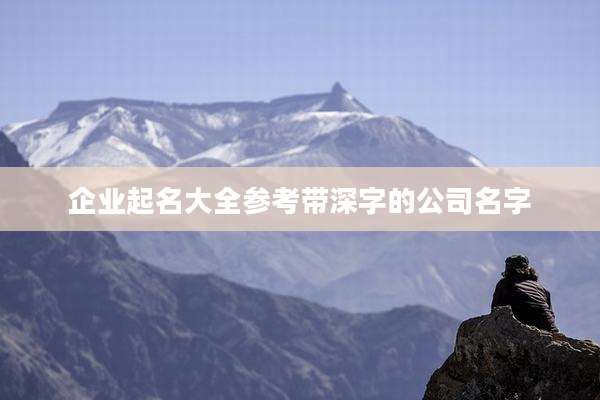 企业起名大全参考带深字的公司名字