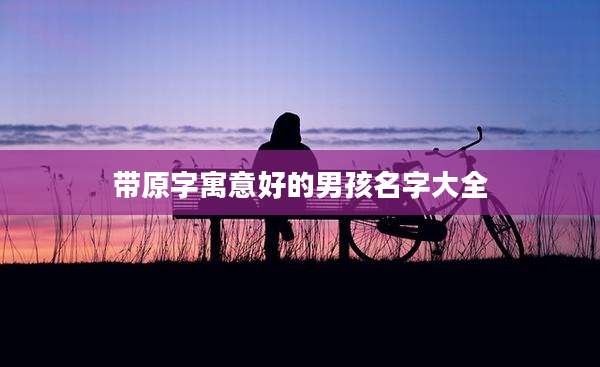 带原字寓意好的男孩名字大全
