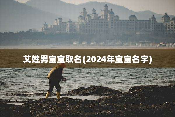 艾姓男宝宝取名(2024年宝宝名字)