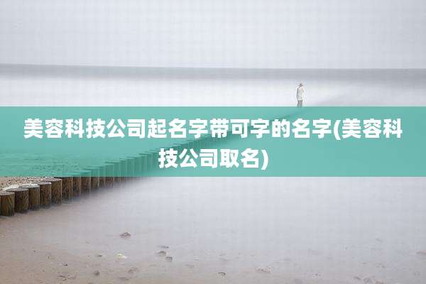美容科技公司起名字带可字的名字(美容科技公司取名)