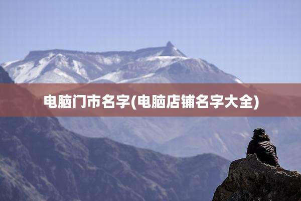 电脑门市名字(电脑店铺名字大全)