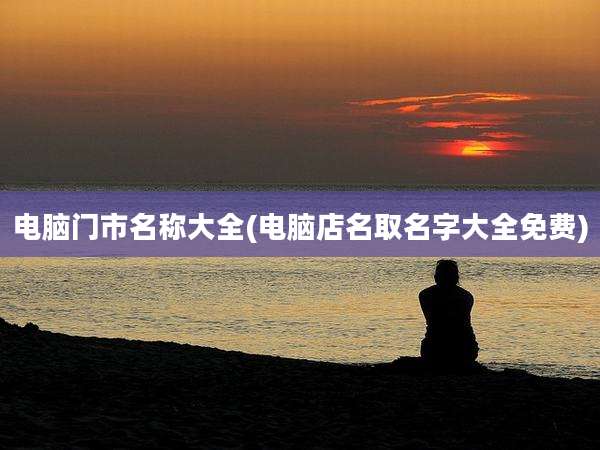 电脑门市名称大全(电脑店名取名字大全免费)