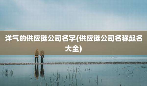 洋气的供应链公司名字(供应链公司名称起名大全)