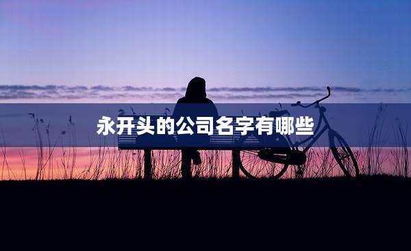 永开头的公司名字有哪些