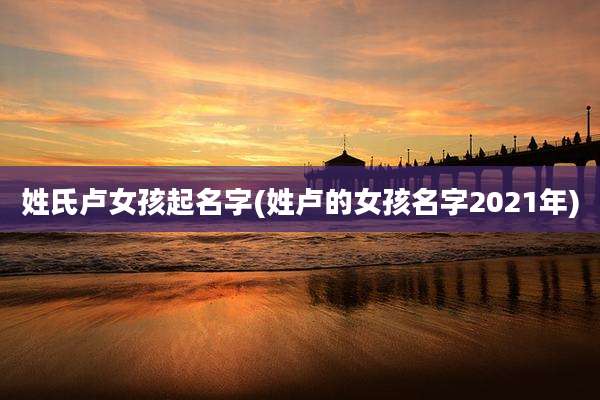 姓氏卢女孩起名字(姓卢的女孩名字2021年)