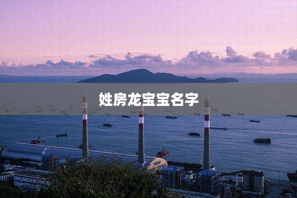 姓房龙宝宝名字