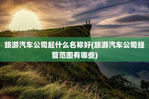 旅游汽车公司起什么名称好(旅游汽车公司经营范围有哪些)