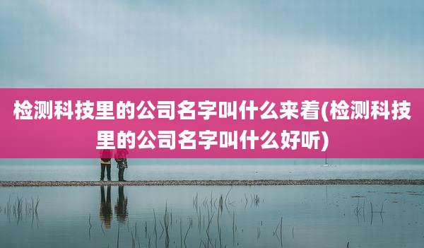 检测科技里的公司名字叫什么来着(检测科技里的公司名字叫什么好听)