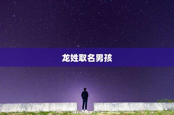 龙姓取名男孩