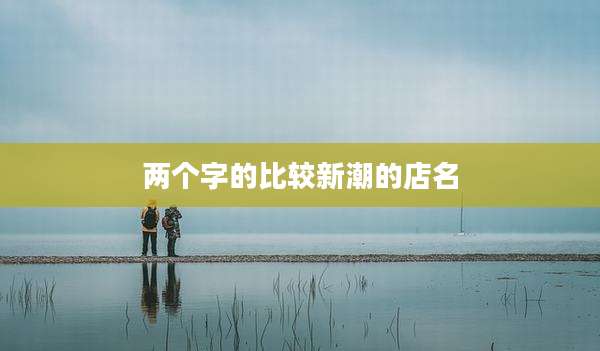 两个字的比较新潮的店名