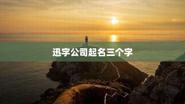 迅字公司起名三个字