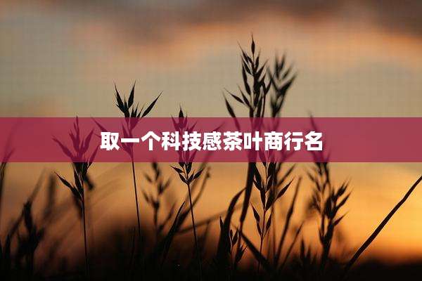 取一个科技感茶叶商行名