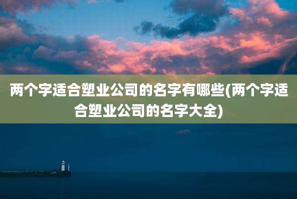 两个字适合塑业公司的名字有哪些(两个字适合塑业公司的名字大全)