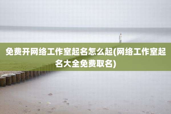 免费开网络工作室起名怎么起(网络工作室起名大全免费取名)