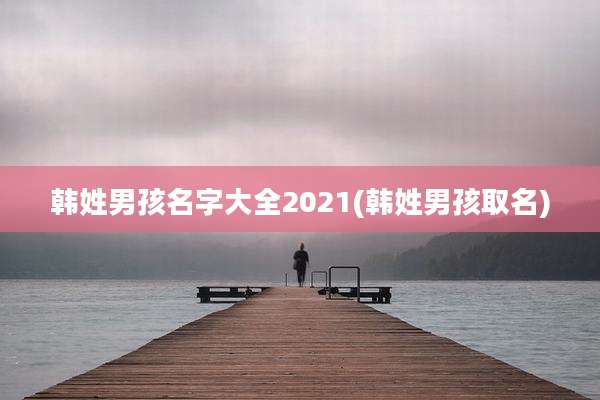 韩姓男孩名字大全2021(韩姓男孩取名)