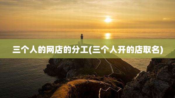 三个人的网店的分工(三个人开的店取名)
