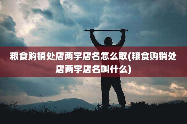 粮食购销处店两字店名怎么取(粮食购销处店两字店名叫什么)