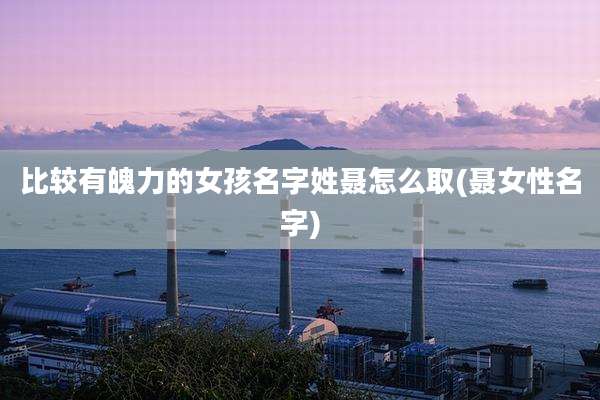 比较有魄力的女孩名字姓聂怎么取(聂女性名字)