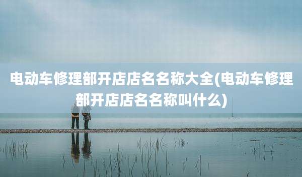 电动车修理部开店店名名称大全(电动车修理部开店店名名称叫什么)