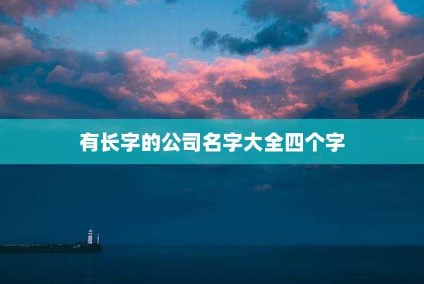 有长字的公司名字大全四个字