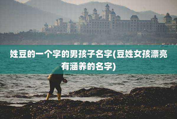 姓豆的一个字的男孩子名字(豆姓女孩漂亮有涵养的名字)