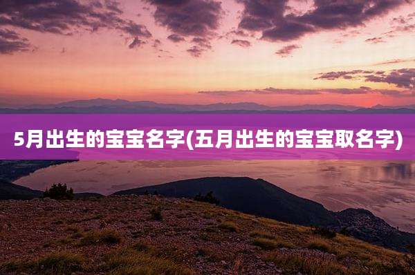 5月出生的宝宝名字(五月出生的宝宝取名字)